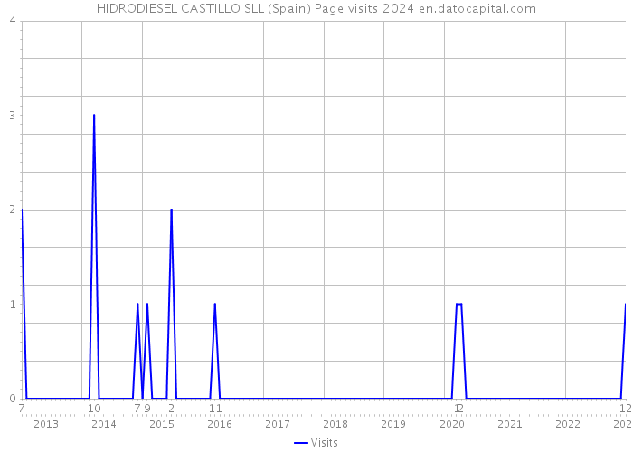 HIDRODIESEL CASTILLO SLL (Spain) Page visits 2024 