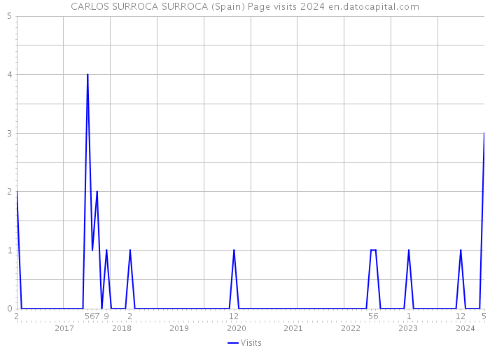 CARLOS SURROCA SURROCA (Spain) Page visits 2024 