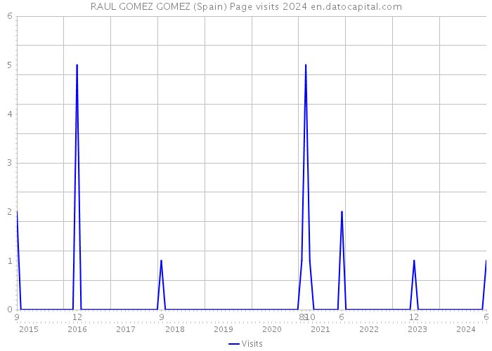 RAUL GOMEZ GOMEZ (Spain) Page visits 2024 