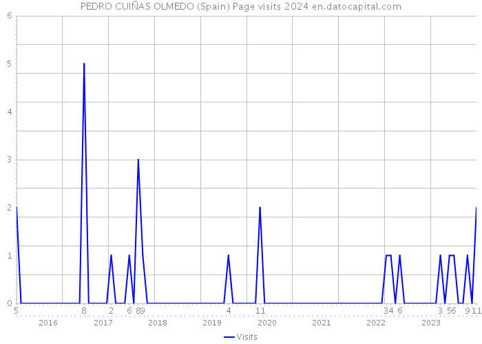PEDRO CUIÑAS OLMEDO (Spain) Page visits 2024 