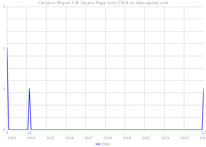 Carrasco Miguel C.B. (Spain) Page visits 2024 