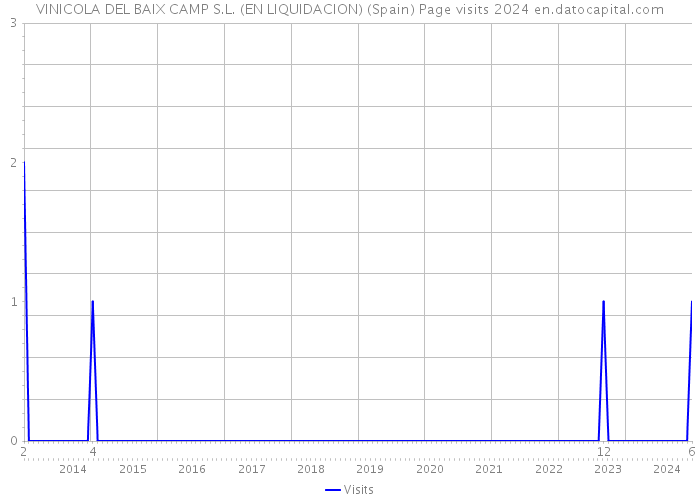 VINICOLA DEL BAIX CAMP S.L. (EN LIQUIDACION) (Spain) Page visits 2024 