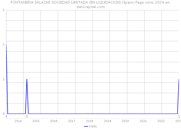 FONTANERIA SALAZAR SOCIEDAD LIMITADA (EN LIQUIDACION) (Spain) Page visits 2024 