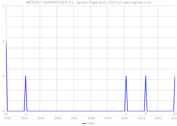 METODO GARANTIZADO S.L. (Spain) Page visits 2024 