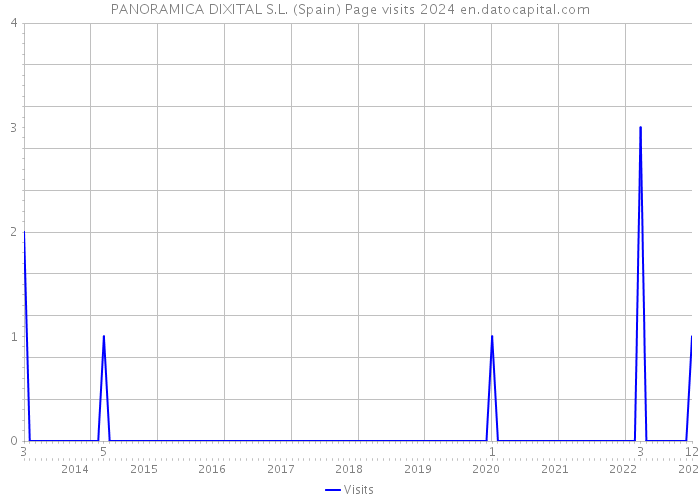 PANORAMICA DIXITAL S.L. (Spain) Page visits 2024 