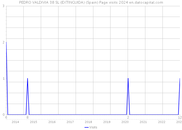 PEDRO VALDIVIA 38 SL (EXTINGUIDA) (Spain) Page visits 2024 