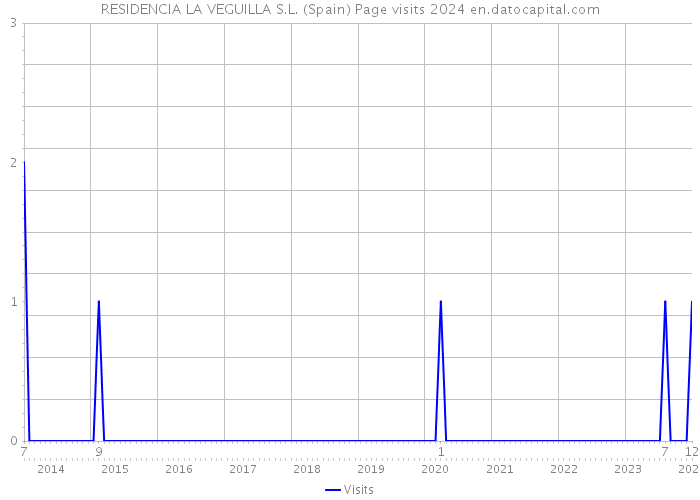 RESIDENCIA LA VEGUILLA S.L. (Spain) Page visits 2024 