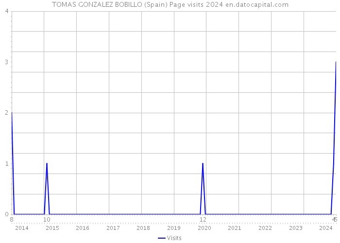 TOMAS GONZALEZ BOBILLO (Spain) Page visits 2024 