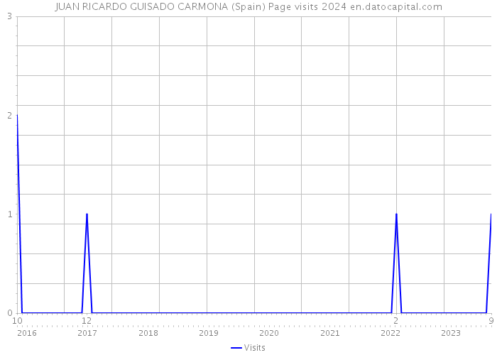 JUAN RICARDO GUISADO CARMONA (Spain) Page visits 2024 