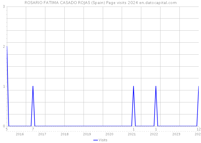 ROSARIO FATIMA CASADO ROJAS (Spain) Page visits 2024 