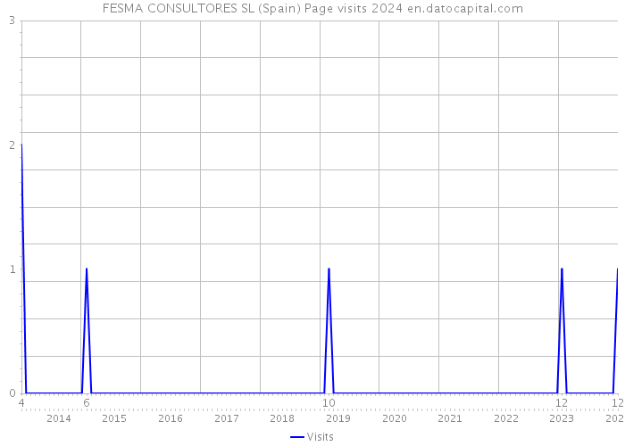 FESMA CONSULTORES SL (Spain) Page visits 2024 