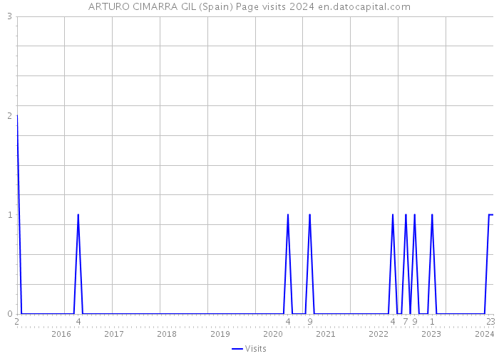 ARTURO CIMARRA GIL (Spain) Page visits 2024 