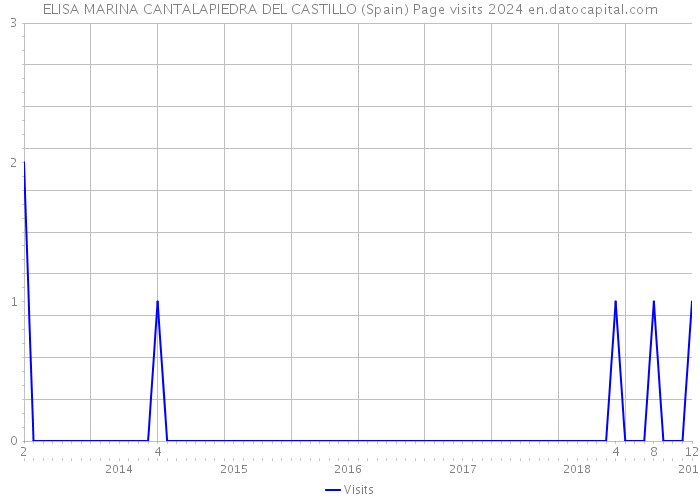 ELISA MARINA CANTALAPIEDRA DEL CASTILLO (Spain) Page visits 2024 