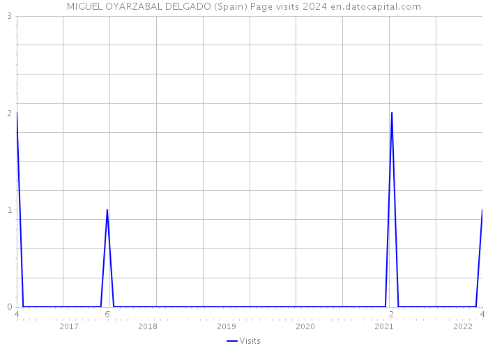MIGUEL OYARZABAL DELGADO (Spain) Page visits 2024 