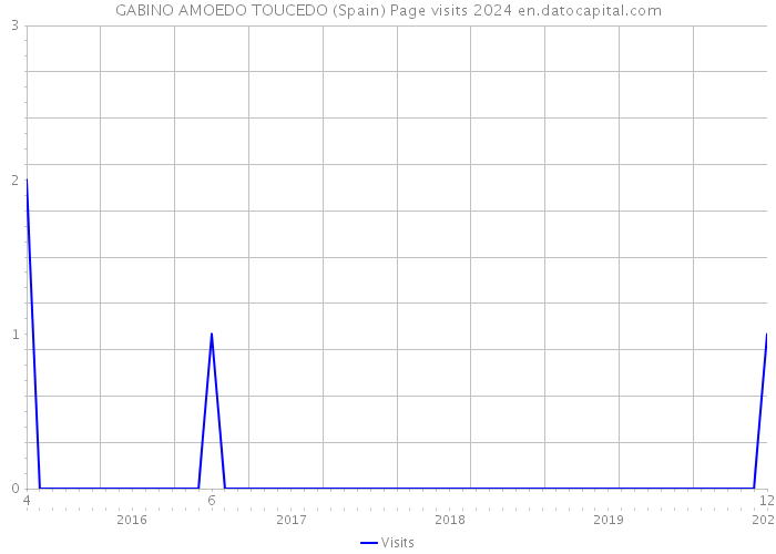 GABINO AMOEDO TOUCEDO (Spain) Page visits 2024 