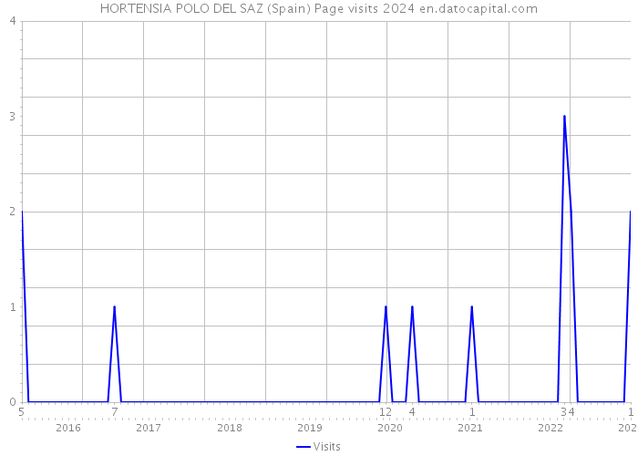 HORTENSIA POLO DEL SAZ (Spain) Page visits 2024 