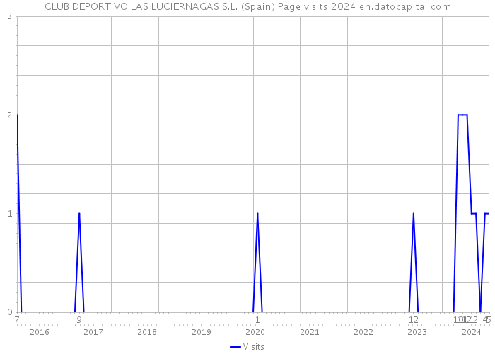 CLUB DEPORTIVO LAS LUCIERNAGAS S.L. (Spain) Page visits 2024 