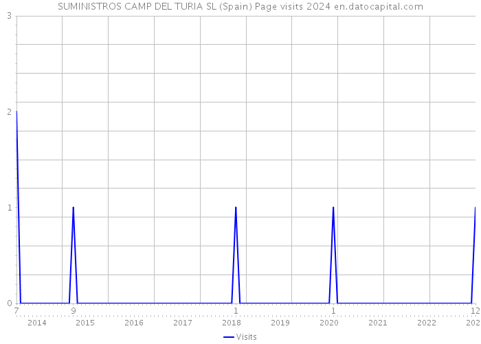 SUMINISTROS CAMP DEL TURIA SL (Spain) Page visits 2024 