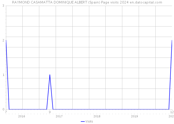 RAYMOND CASAMATTA DOMINIQUE ALBERT (Spain) Page visits 2024 