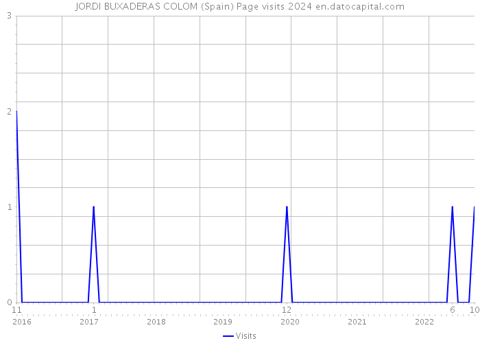 JORDI BUXADERAS COLOM (Spain) Page visits 2024 