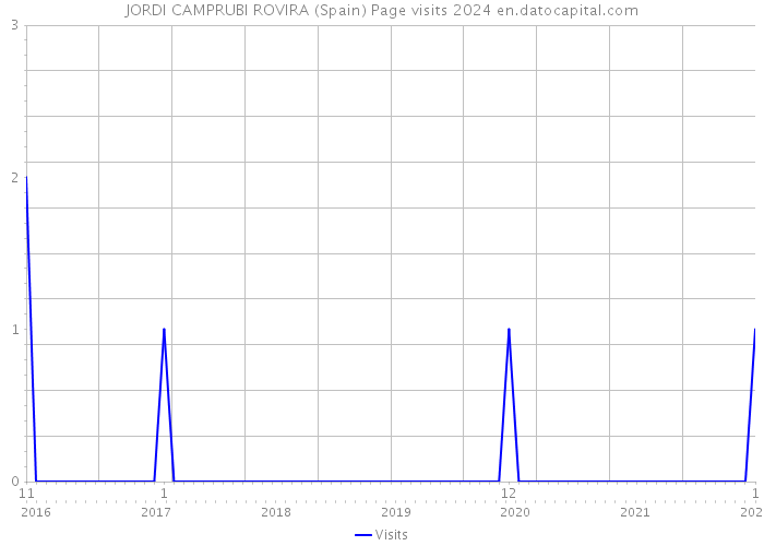 JORDI CAMPRUBI ROVIRA (Spain) Page visits 2024 