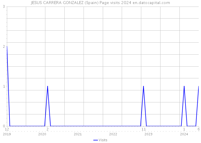 JESUS CARRERA GONZALEZ (Spain) Page visits 2024 