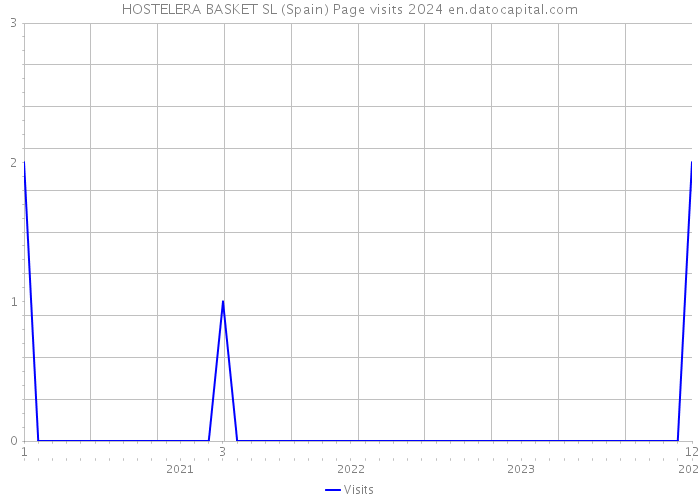 HOSTELERA BASKET SL (Spain) Page visits 2024 