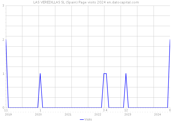 LAS VEREDILLAS SL (Spain) Page visits 2024 