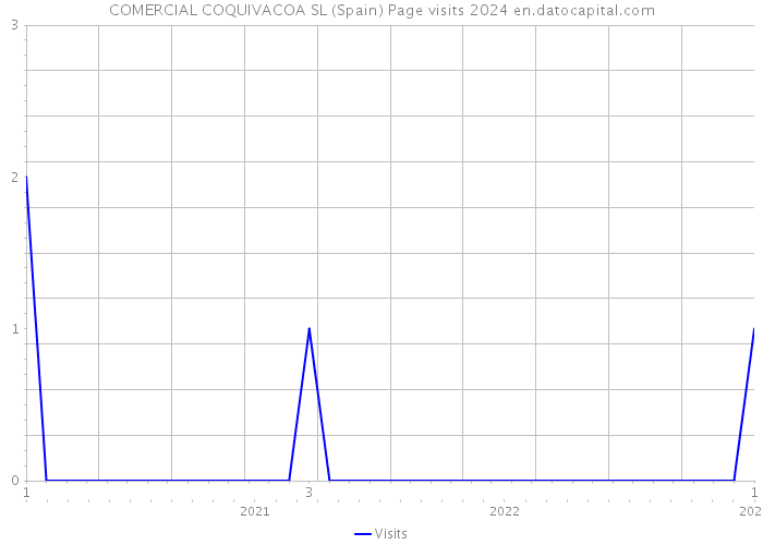 COMERCIAL COQUIVACOA SL (Spain) Page visits 2024 