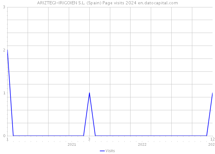 ARIZTEGI-IRIGOIEN S.L. (Spain) Page visits 2024 