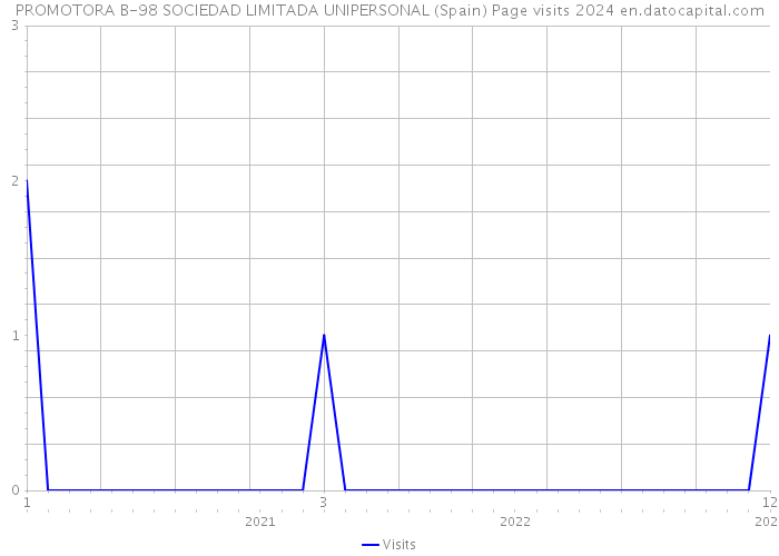 PROMOTORA B-98 SOCIEDAD LIMITADA UNIPERSONAL (Spain) Page visits 2024 