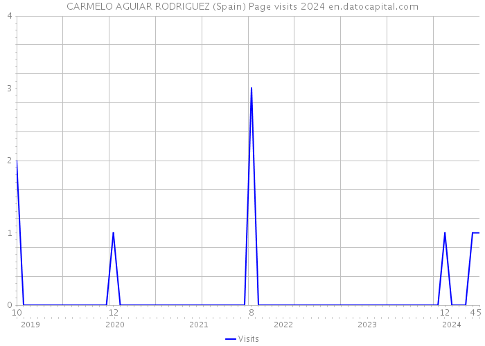 CARMELO AGUIAR RODRIGUEZ (Spain) Page visits 2024 