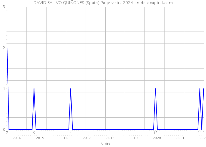 DAVID BALIVO QUIÑONES (Spain) Page visits 2024 