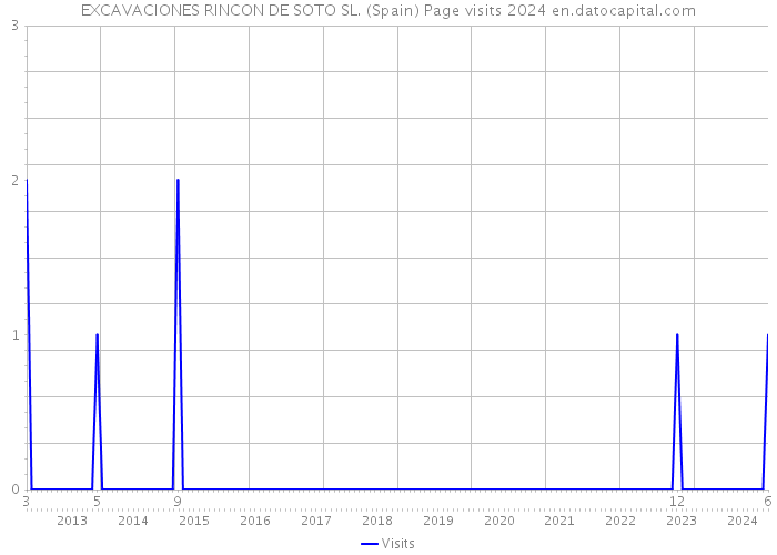 EXCAVACIONES RINCON DE SOTO SL. (Spain) Page visits 2024 