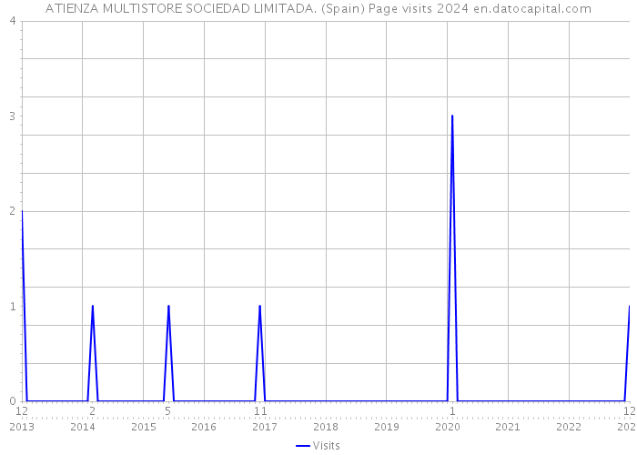 ATIENZA MULTISTORE SOCIEDAD LIMITADA. (Spain) Page visits 2024 