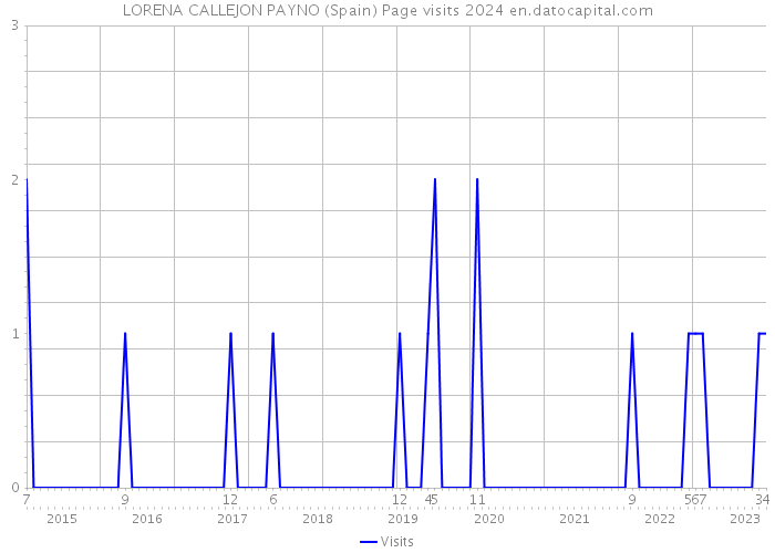 LORENA CALLEJON PAYNO (Spain) Page visits 2024 