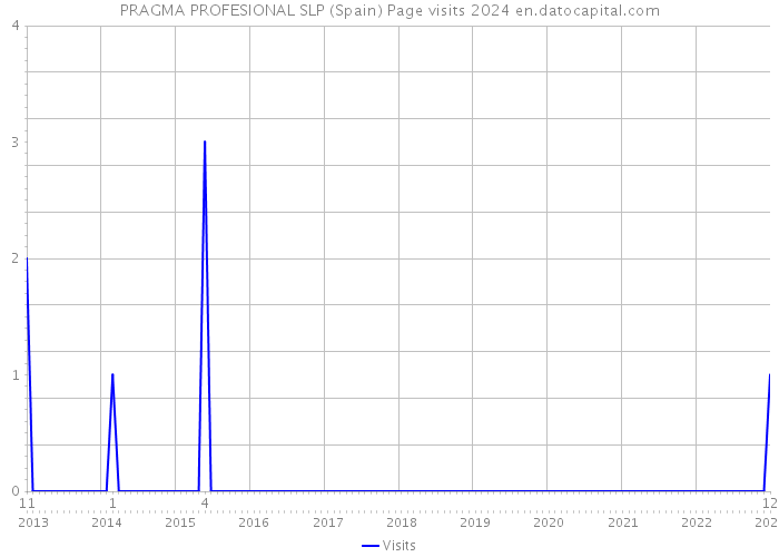 PRAGMA PROFESIONAL SLP (Spain) Page visits 2024 