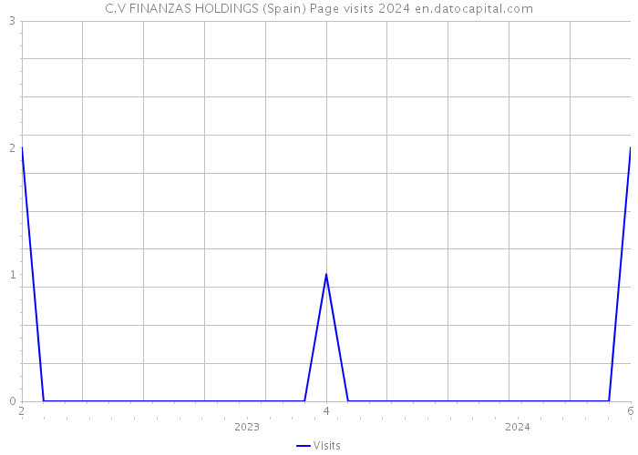 C.V FINANZAS HOLDINGS (Spain) Page visits 2024 
