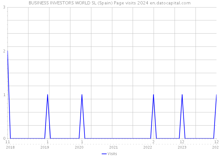 BUSINESS INVESTORS WORLD SL (Spain) Page visits 2024 