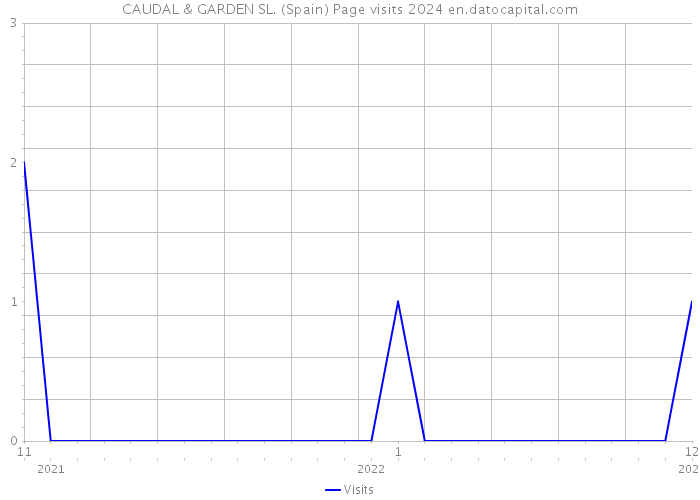 CAUDAL & GARDEN SL. (Spain) Page visits 2024 