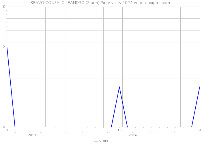 BRAVO GONZALO LEANDRO (Spain) Page visits 2024 
