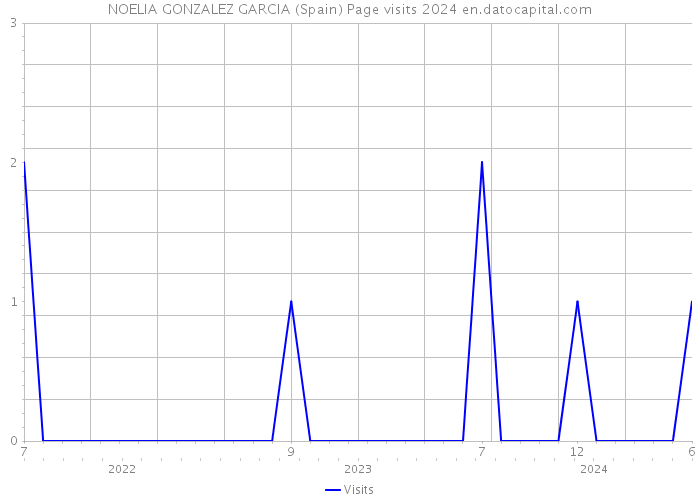 NOELIA GONZALEZ GARCIA (Spain) Page visits 2024 