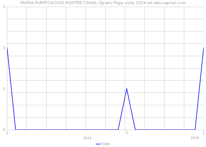 MARIA PURIFICACION MONTES CANAL (Spain) Page visits 2024 