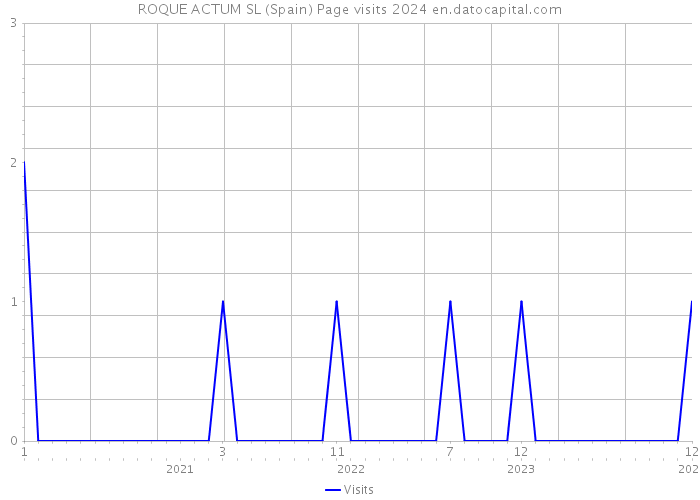ROQUE ACTUM SL (Spain) Page visits 2024 