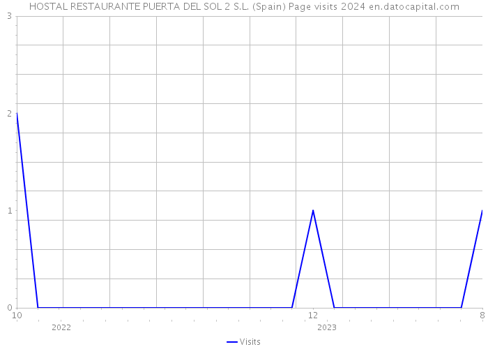 HOSTAL RESTAURANTE PUERTA DEL SOL 2 S.L. (Spain) Page visits 2024 
