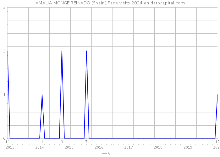 AMALIA MONGE REINADO (Spain) Page visits 2024 