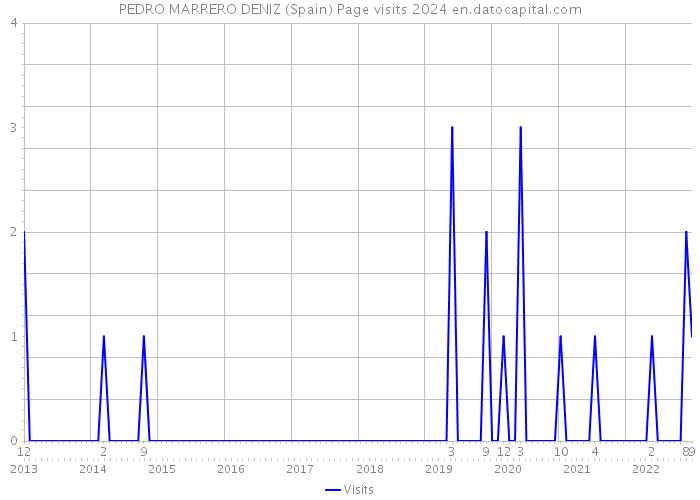 PEDRO MARRERO DENIZ (Spain) Page visits 2024 