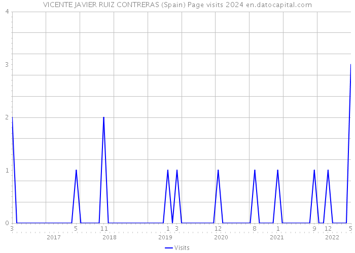 VICENTE JAVIER RUIZ CONTRERAS (Spain) Page visits 2024 
