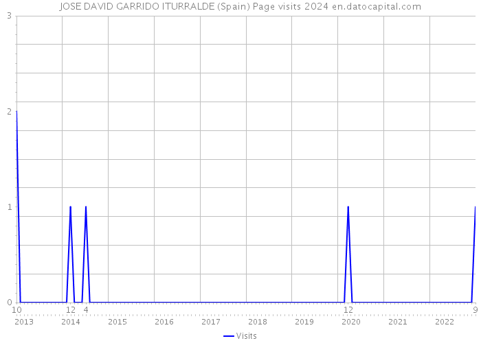 JOSE DAVID GARRIDO ITURRALDE (Spain) Page visits 2024 