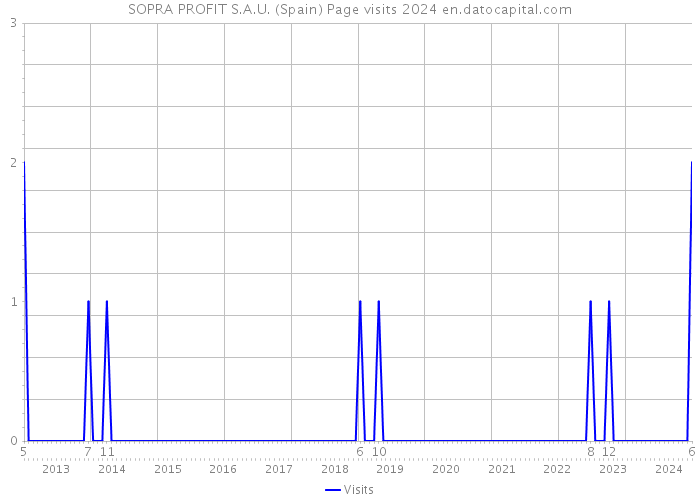 SOPRA PROFIT S.A.U. (Spain) Page visits 2024 